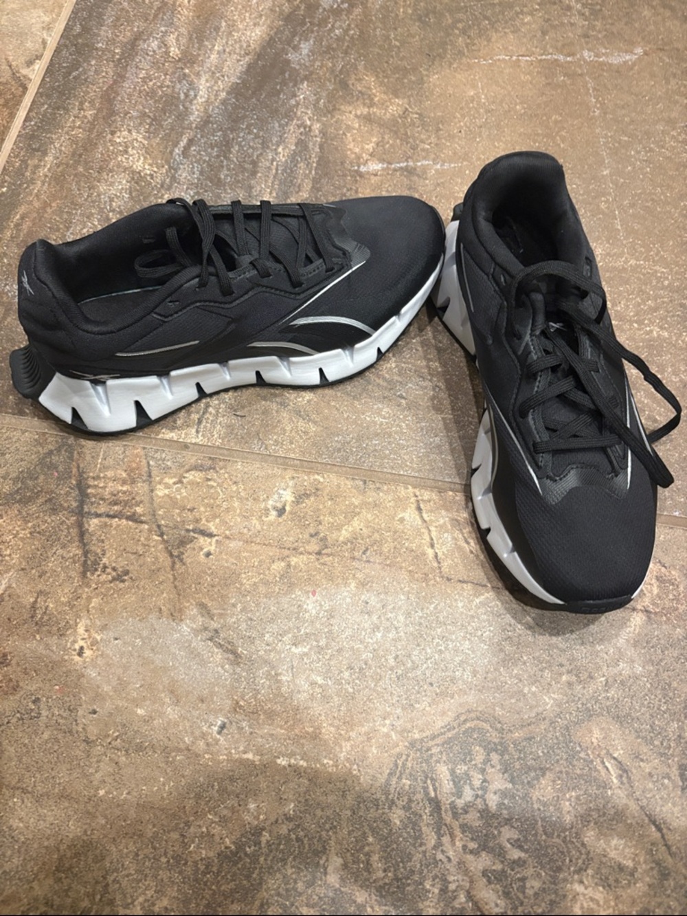 Reebok Women's Black and White Athletic Sneakers